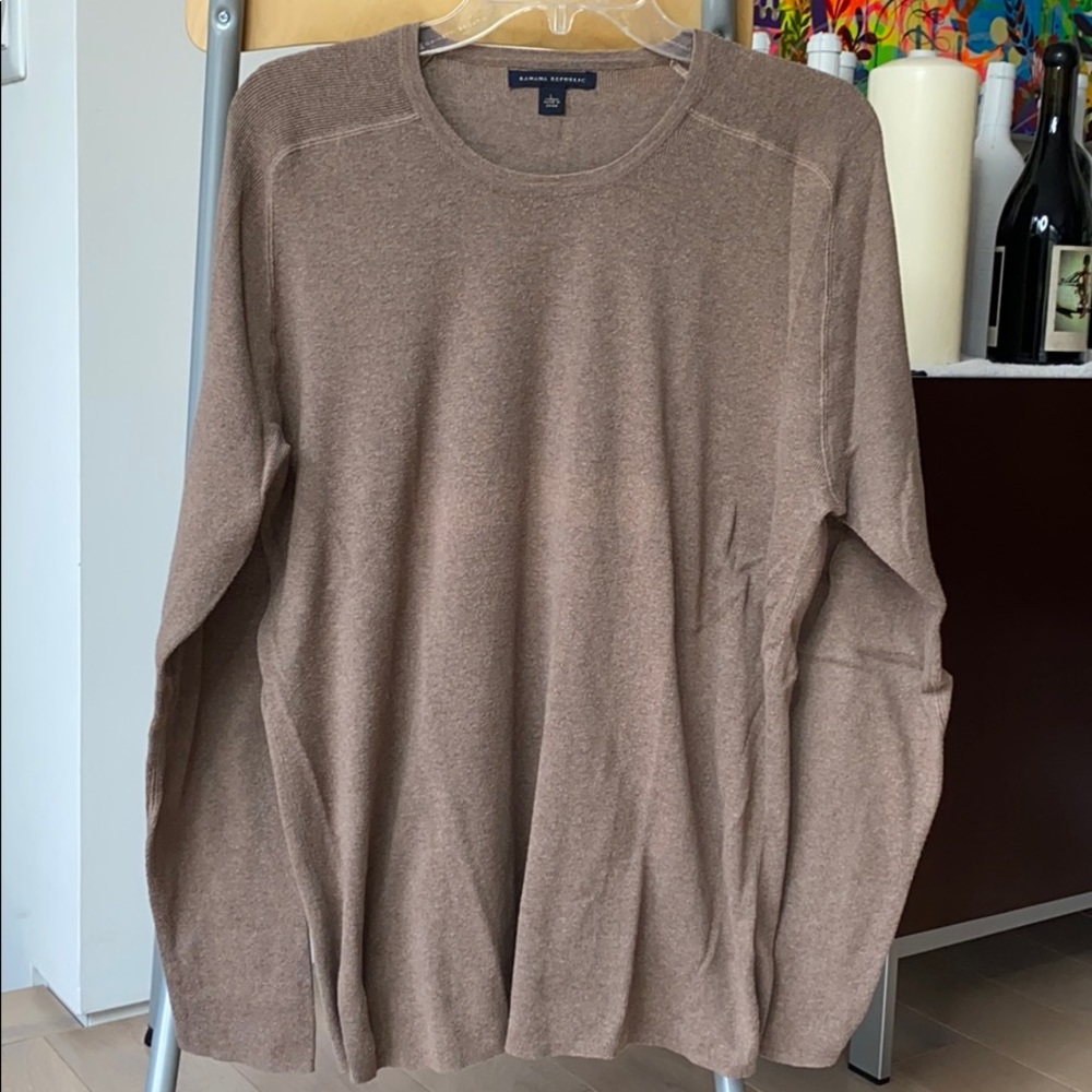 Banana Republic x L/S Ribbed Knit Shirt